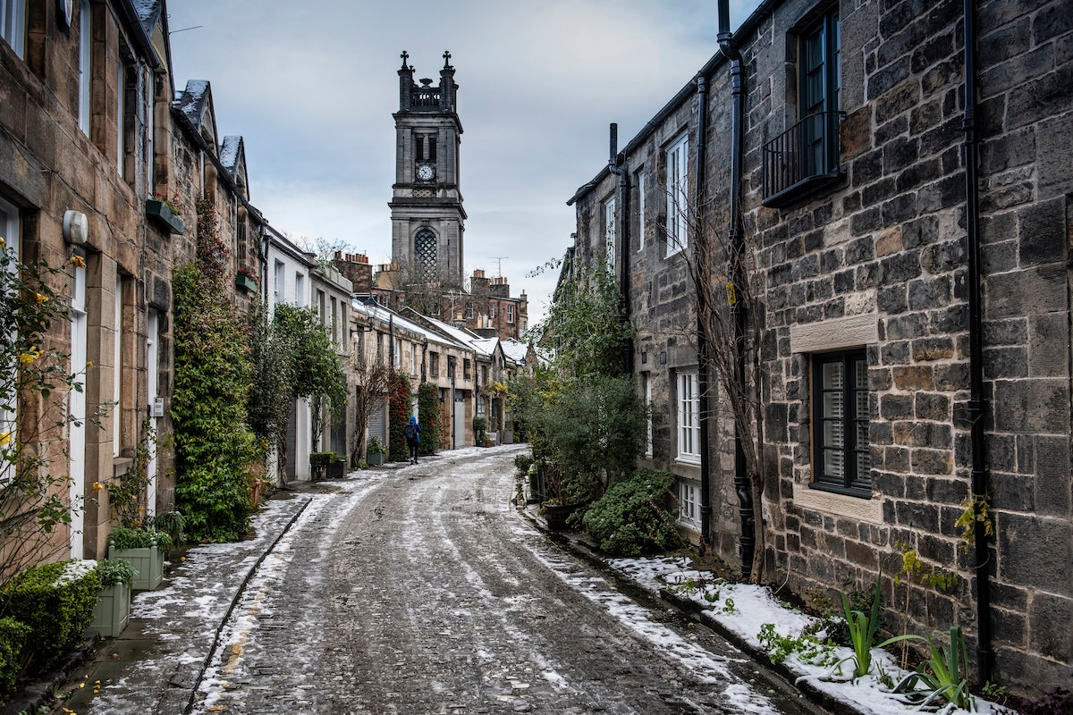Circus Lane in the snow