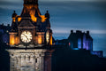 Clock and Castle in blue