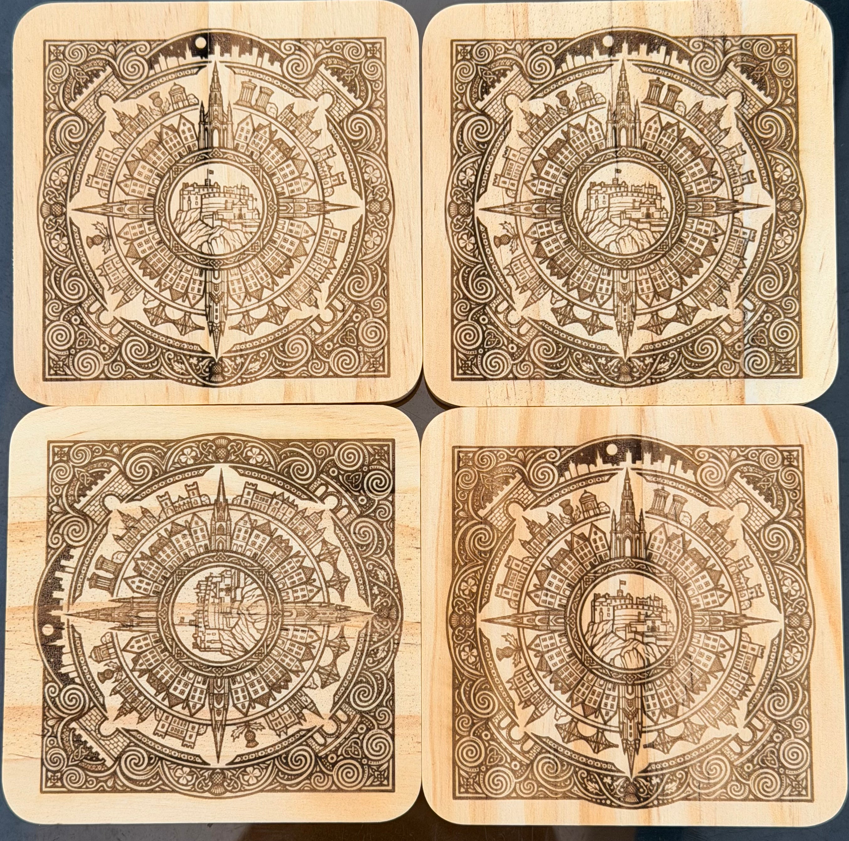 Wooden coasters
