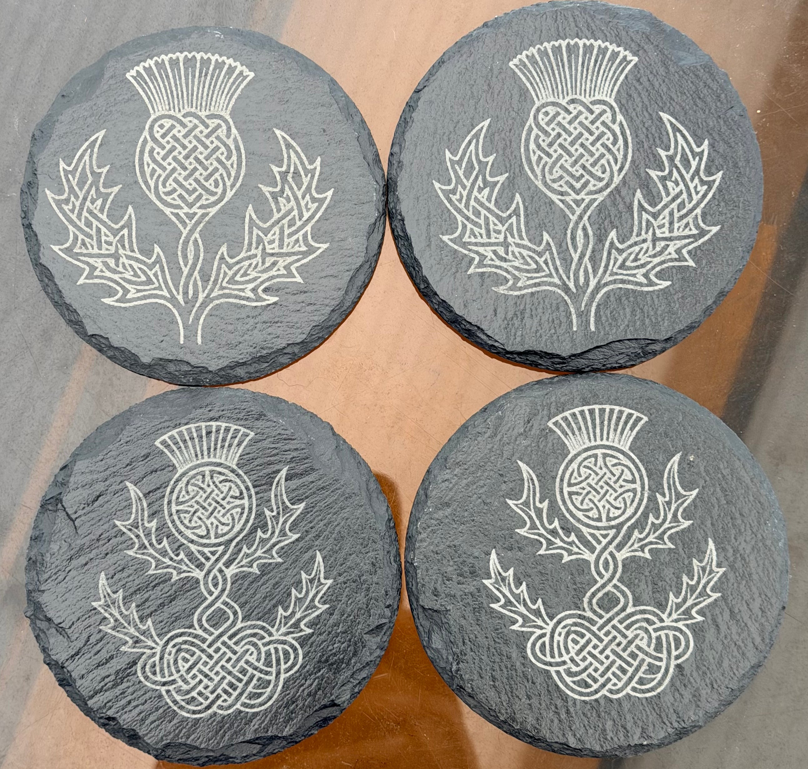 Slate coasters