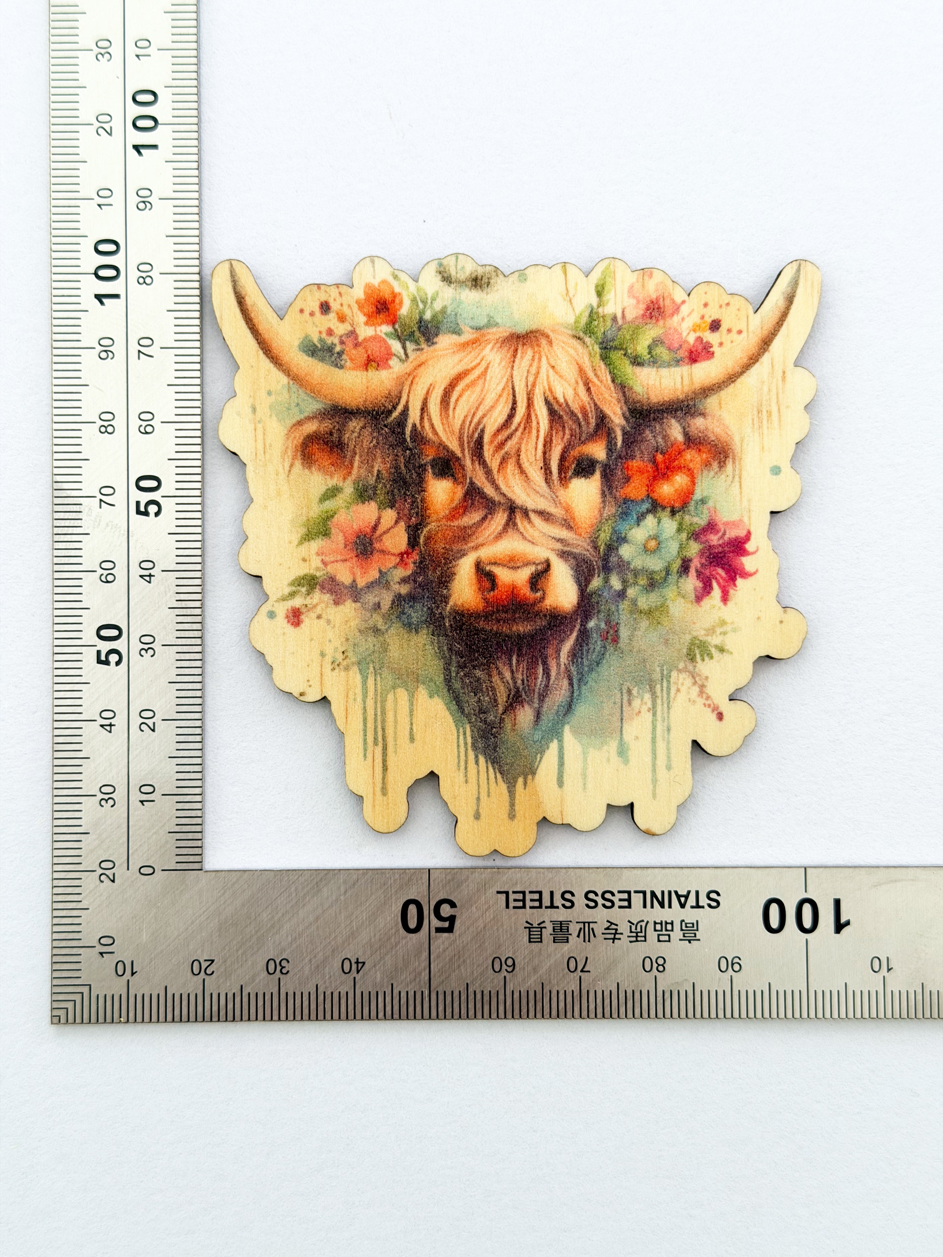 Wooden fridge magnets