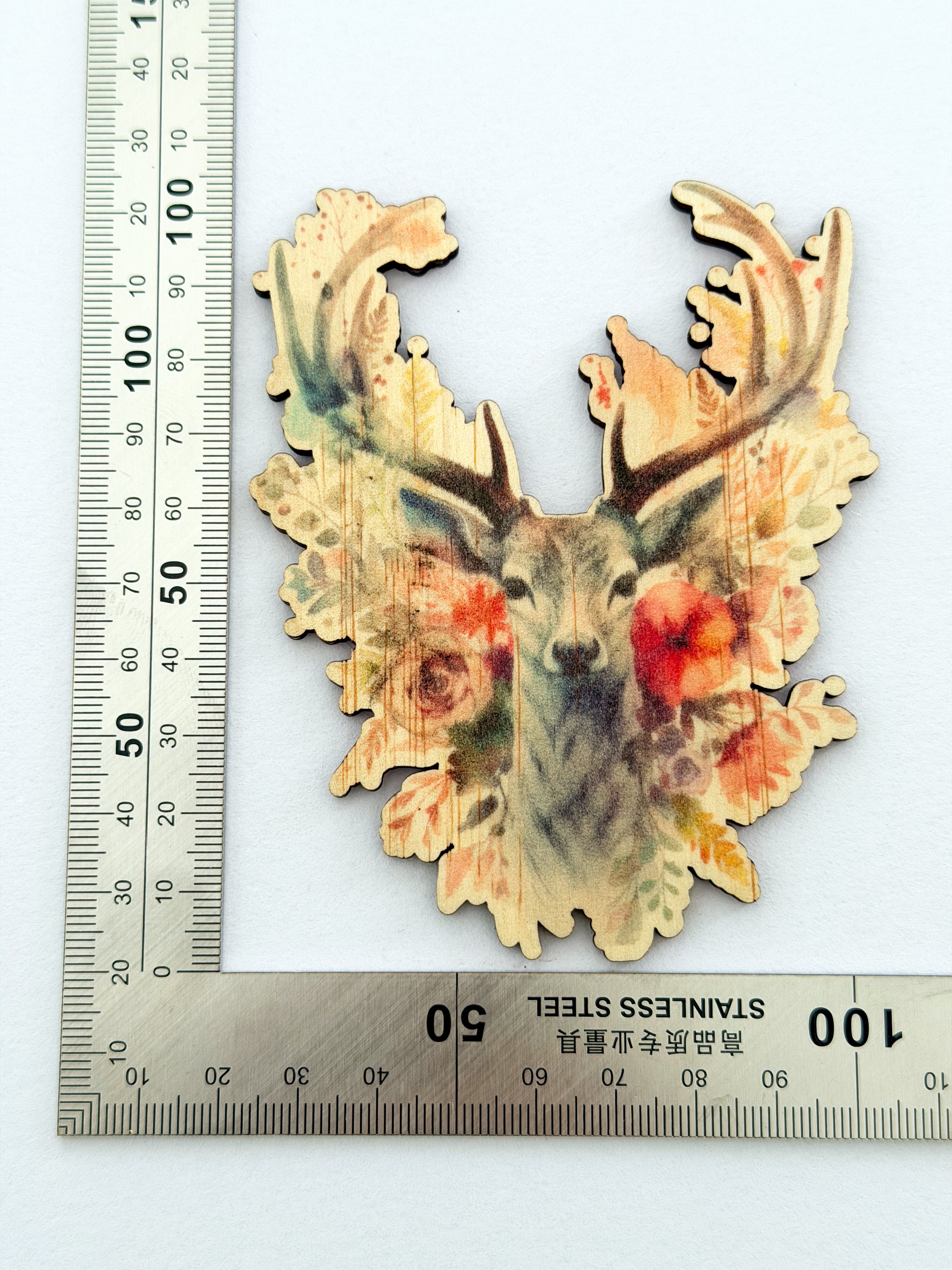 Wooden fridge magnets