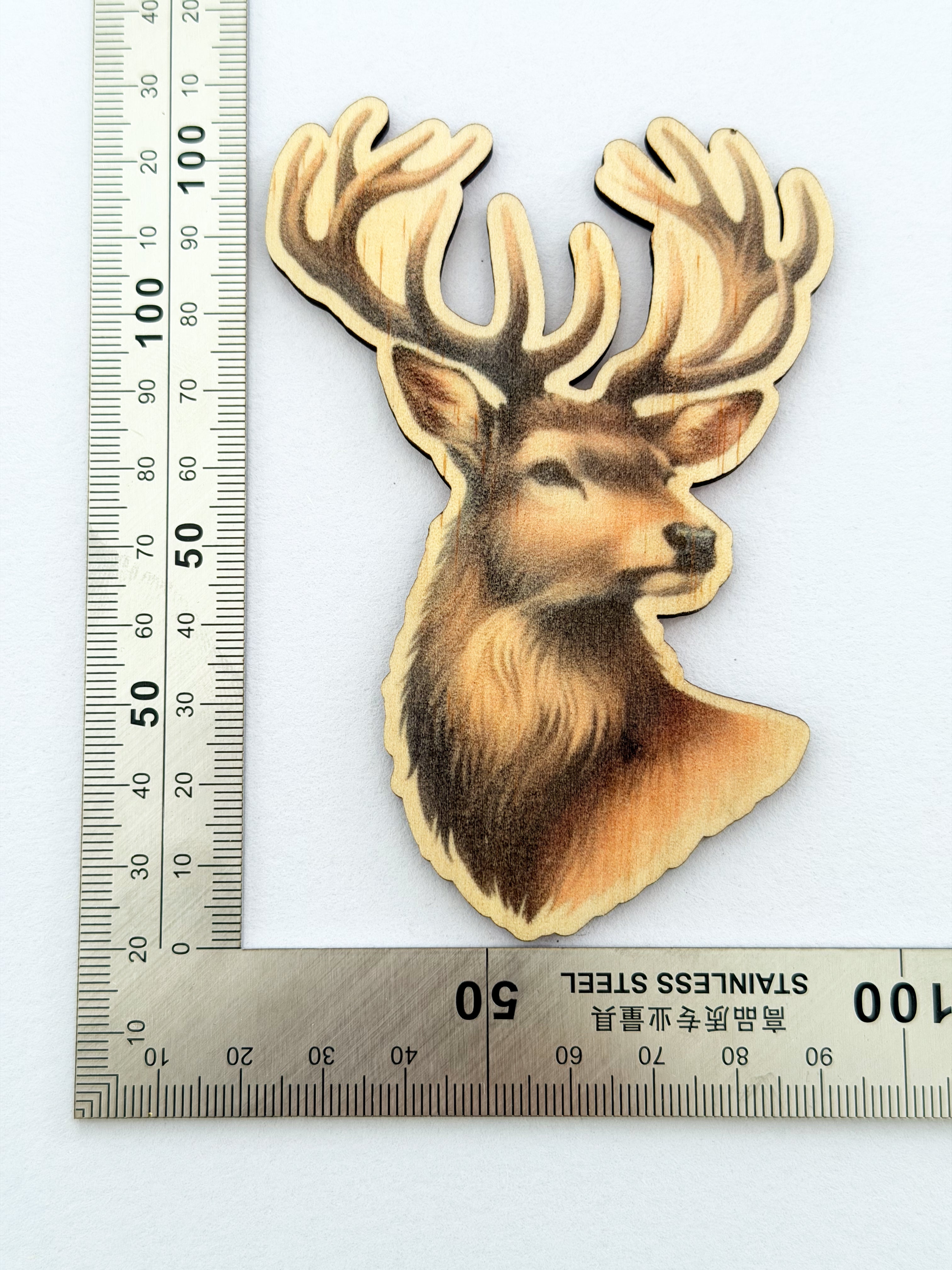 Wooden fridge magnets