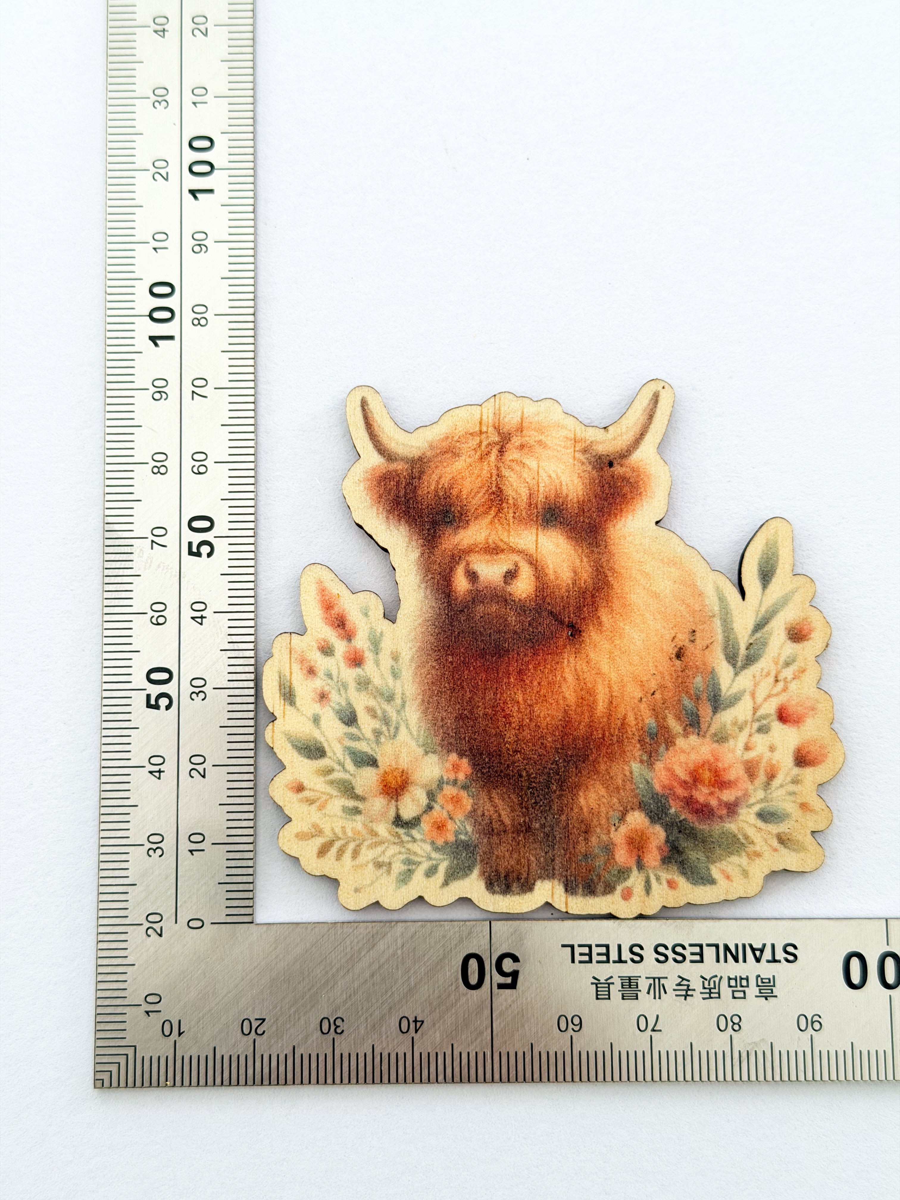 Wooden fridge magnets