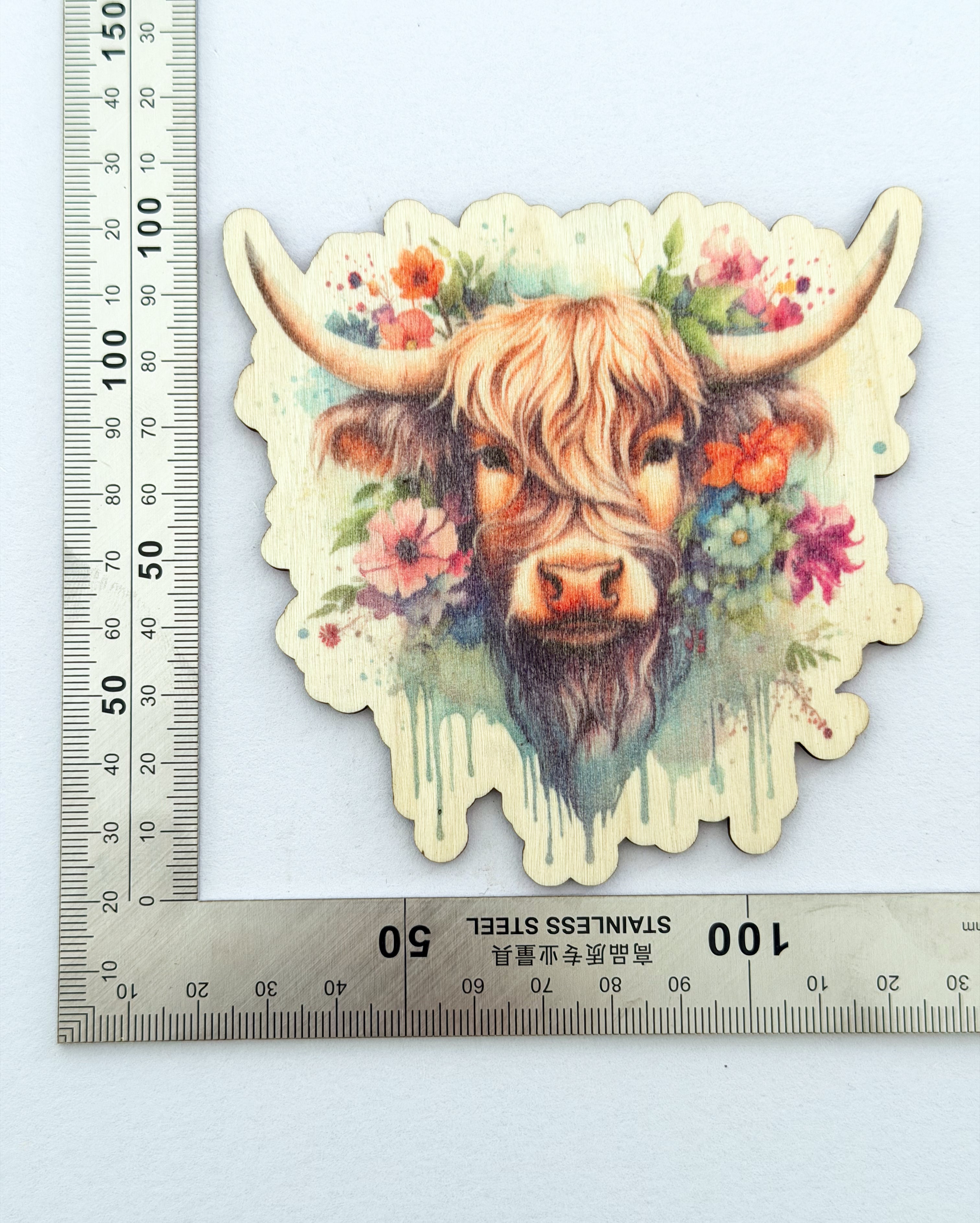 Wooden fridge magnets