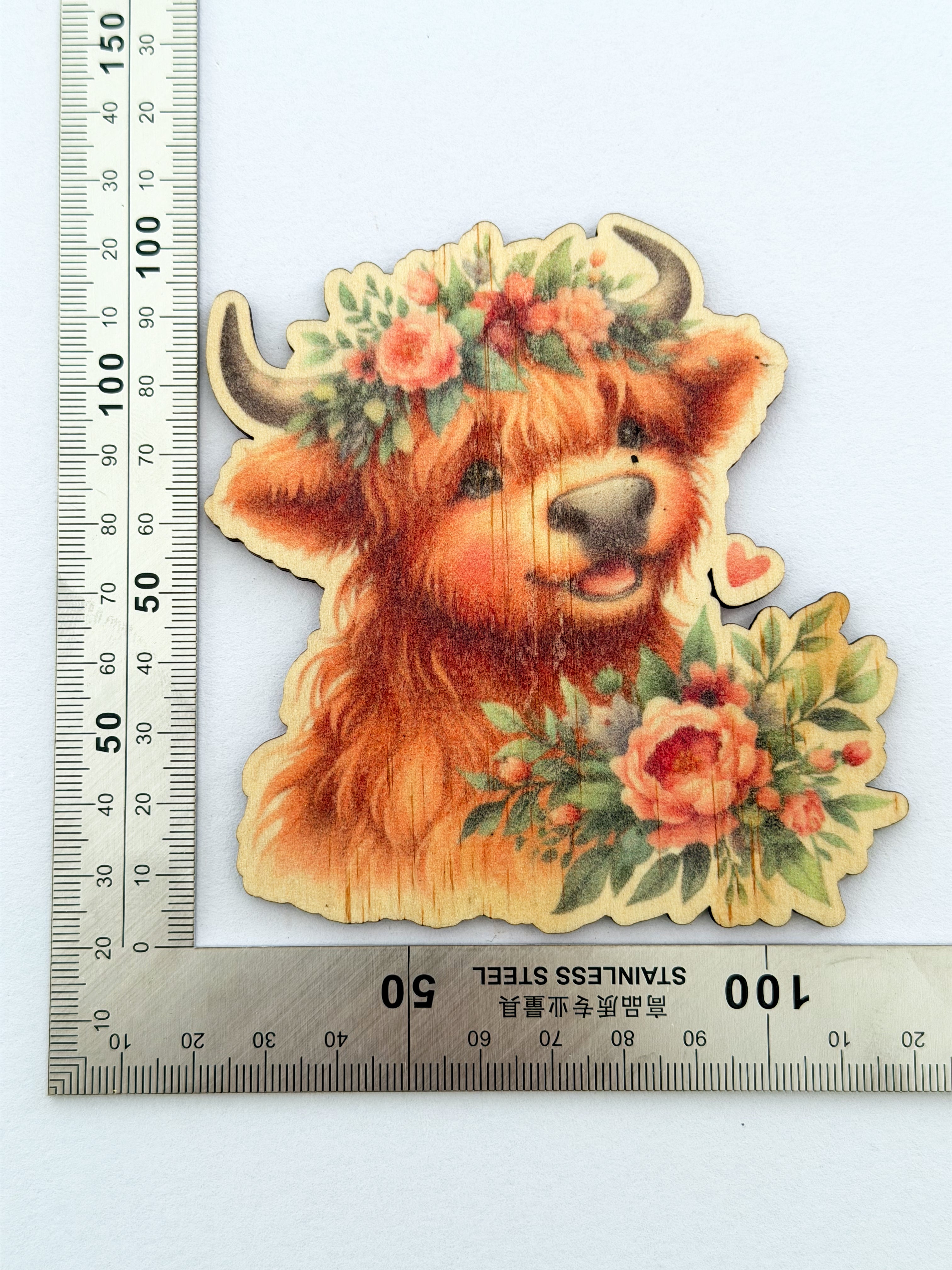 Wooden fridge magnets