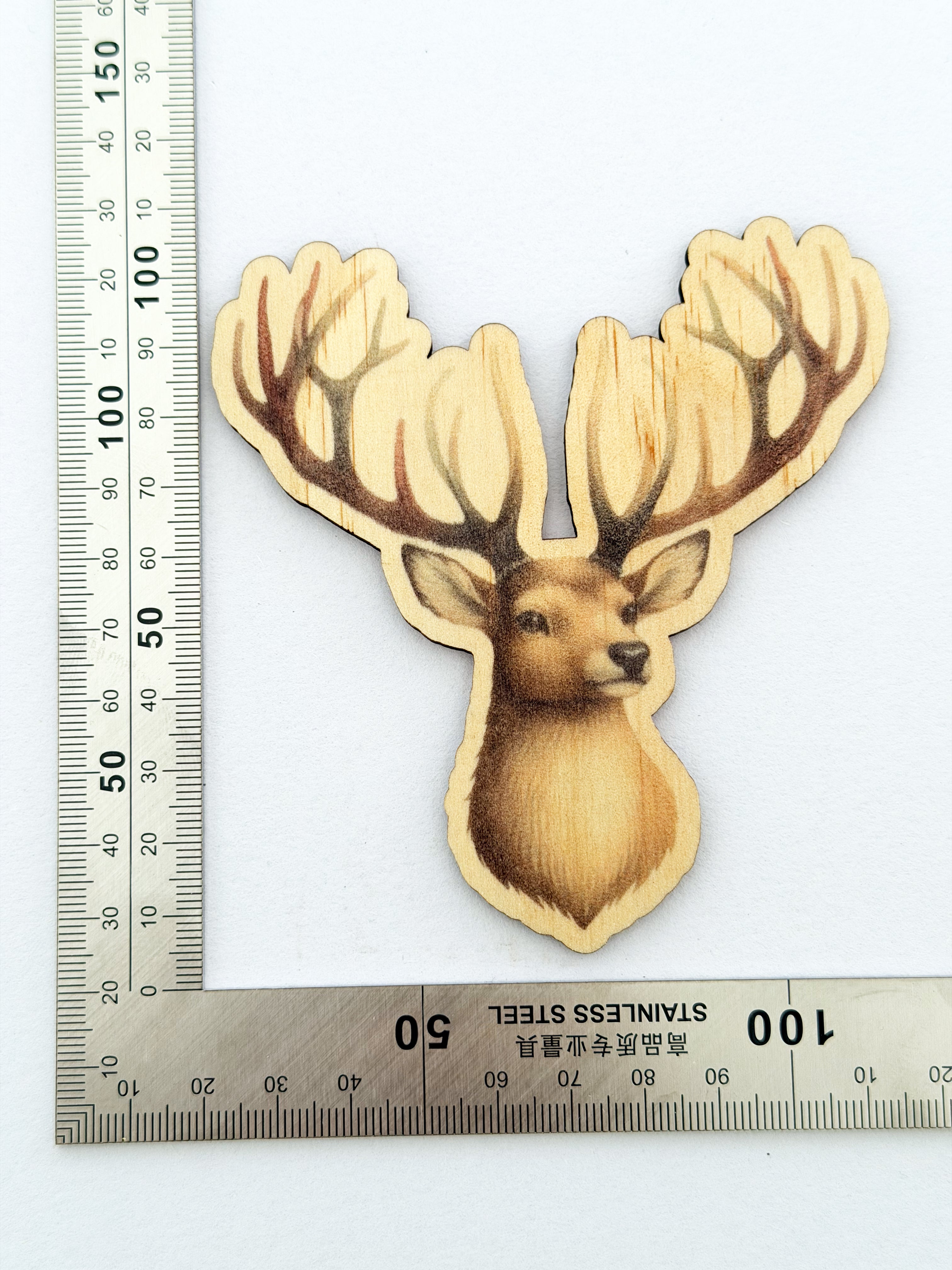 Wooden fridge magnets
