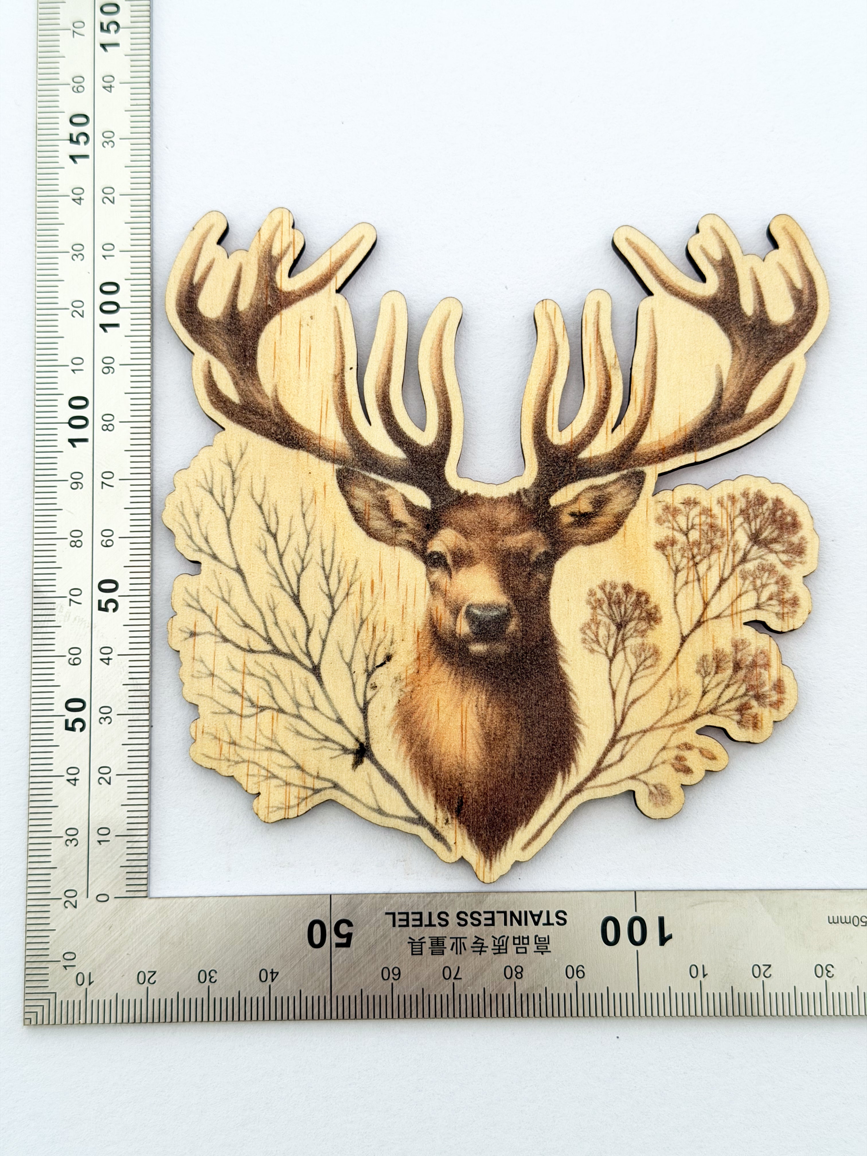 Wooden fridge magnets