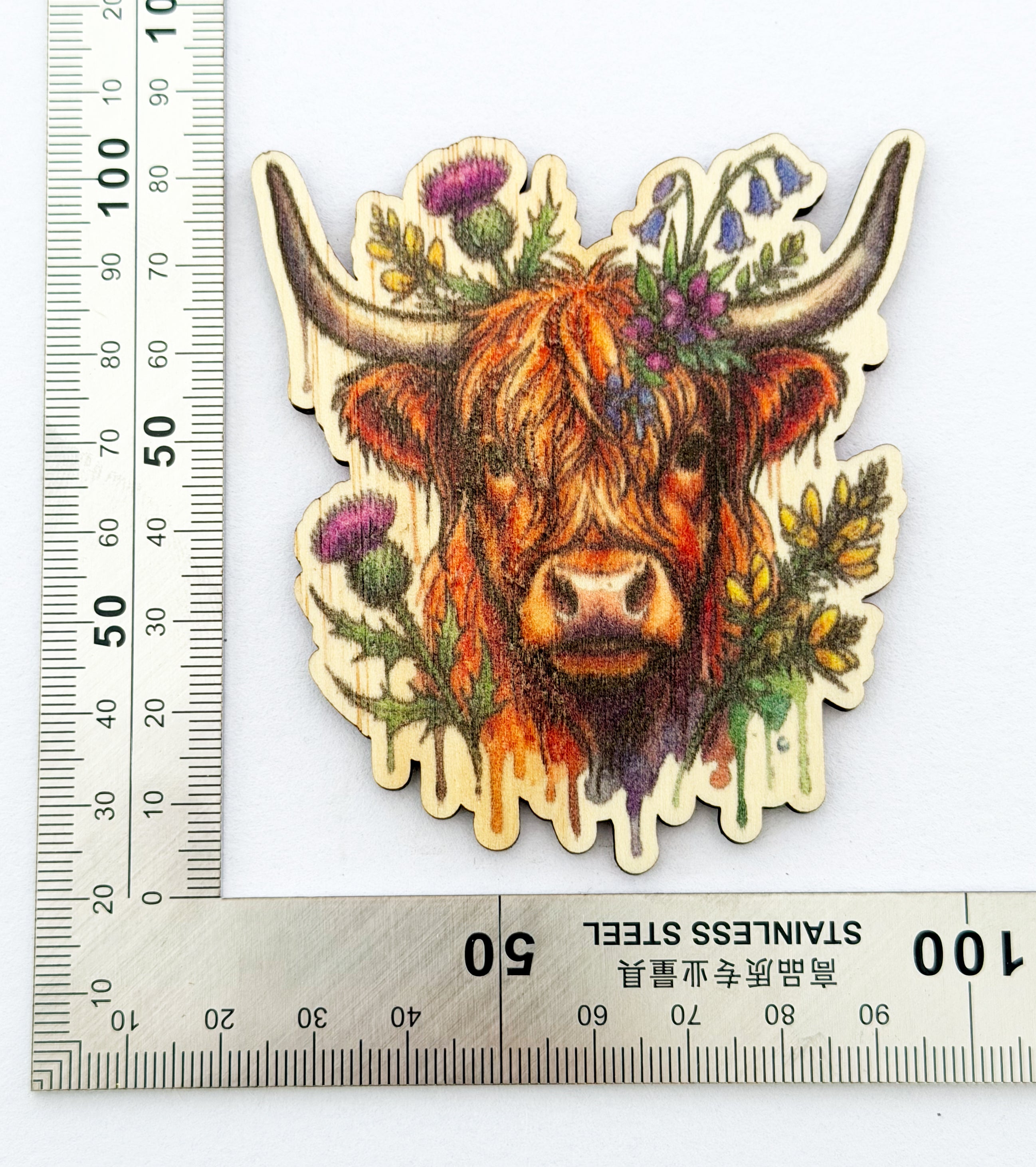 Wooden fridge magnets