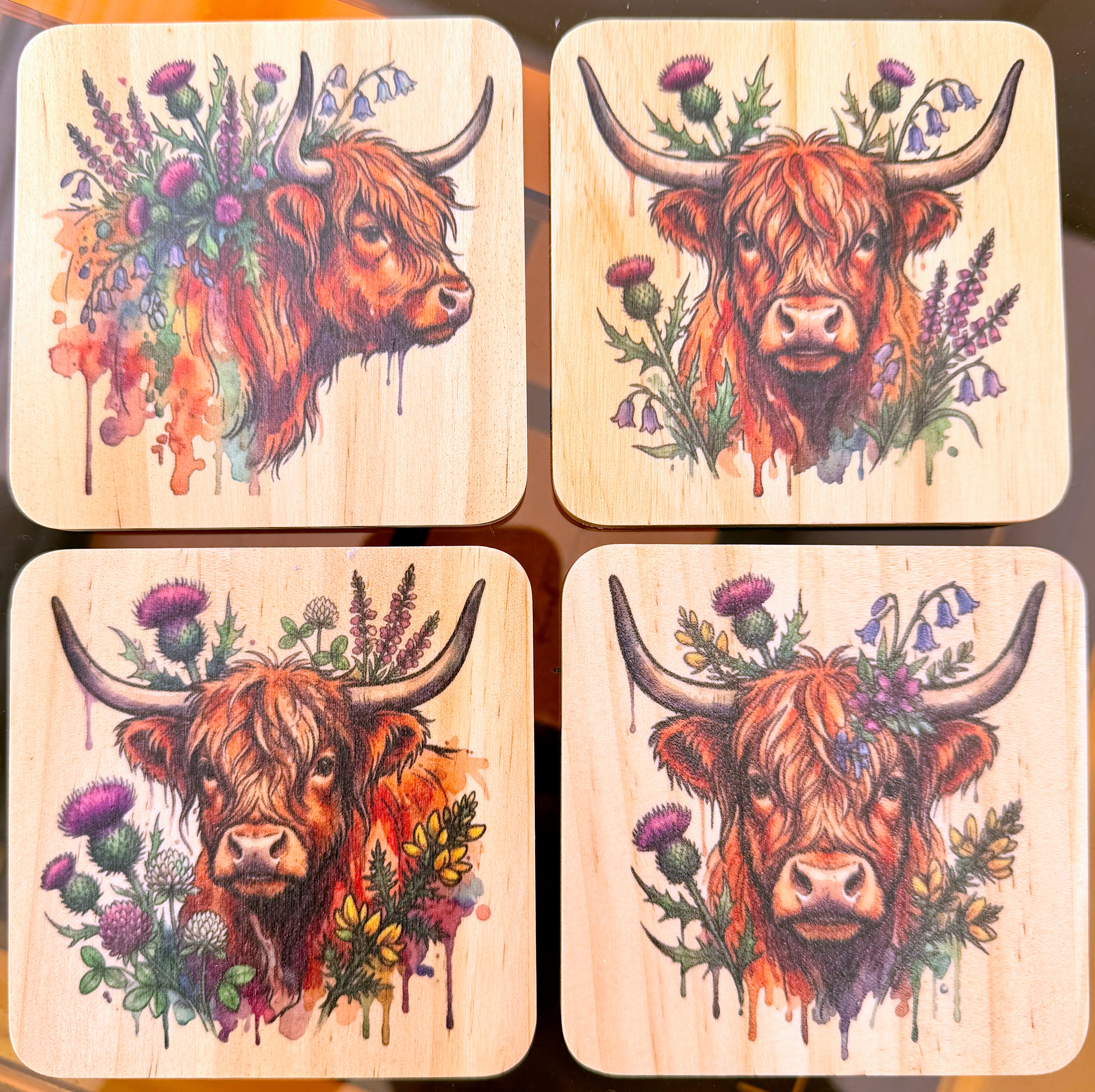 Wooden coasters